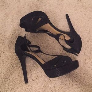 PRICE DROP Black Sparkly Heels
